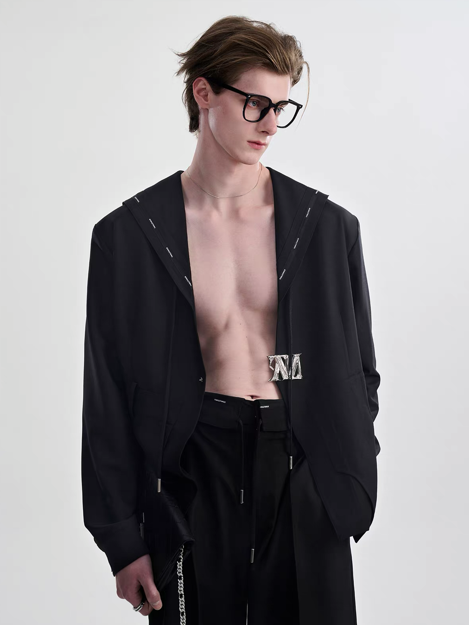 TIWILLTANG Minimal Sailor Collar Shirt-Shirt-S-White-Long-Free Shipping Leatheretro