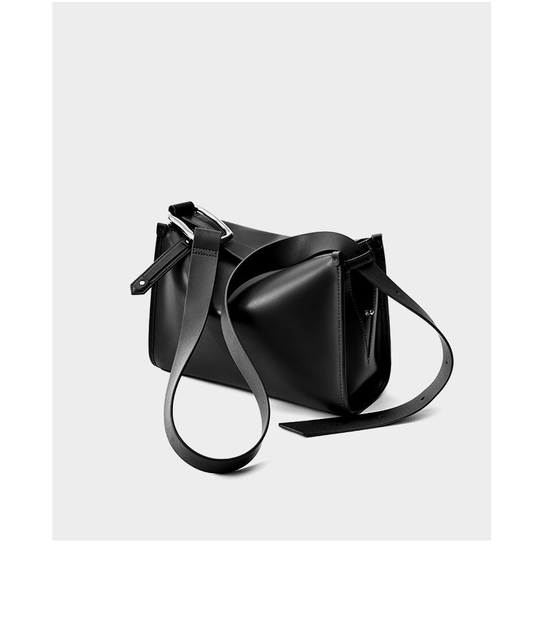 Women's Genuine Leather Crossbody Bag-Handbags-Black-Free Shipping Leatheretro