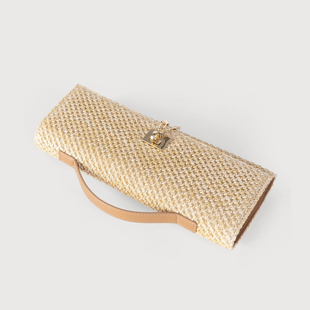 Stylish Straw Woven Crossbody Bag for Women – Boho Chic Handbag-khaki-Free Shipping Leatheretro