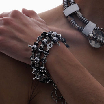 ILLUSORY Infiltrator Stainless Steel Bracelet-Bracelet-Standard (7.5 INCHES - 10.2 INCHES)-Free Shipping Leatheretro