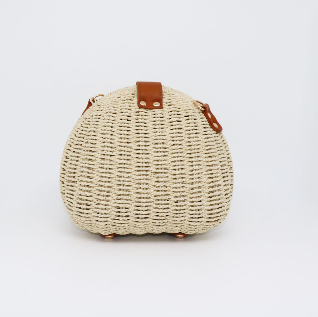 Summer Shell Crossbody Bag-Ivory-Free Shipping Leatheretro