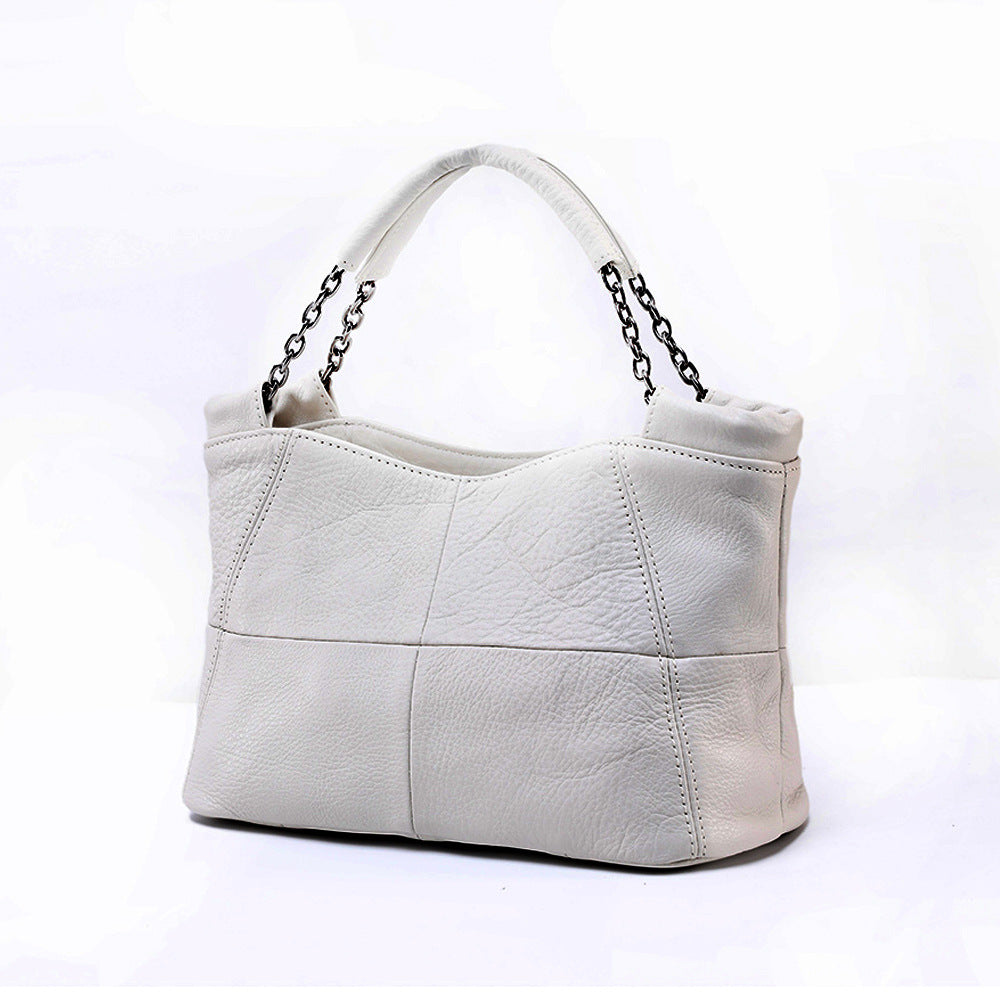 100% Genuine Top Grain Leather Women's Handbag-Handbags-Black-Free Shipping Leatheretro