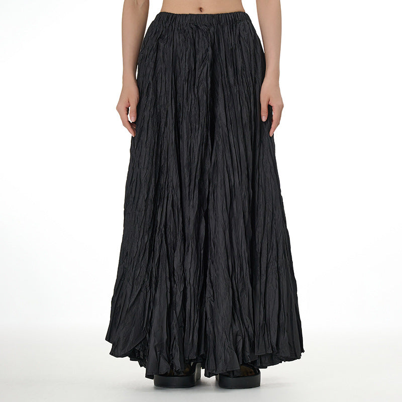 Flowy Plus Sizes Skirts-Skirts-Black-One Size-Free Shipping Leatheretro