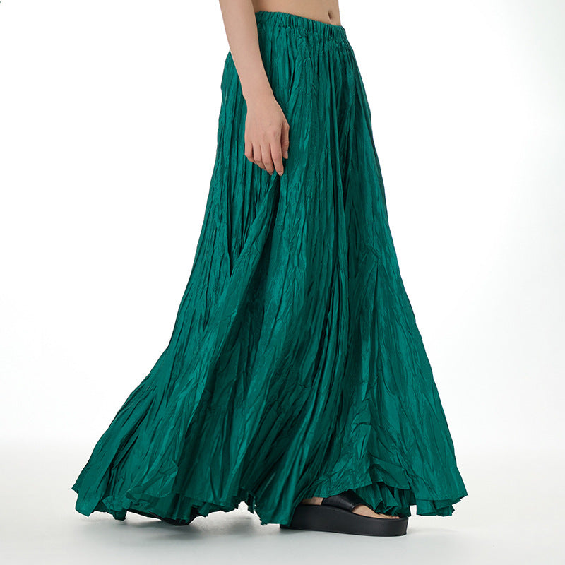 Flowy Plus Sizes Skirts-Skirts-Green-One Size-Free Shipping Leatheretro