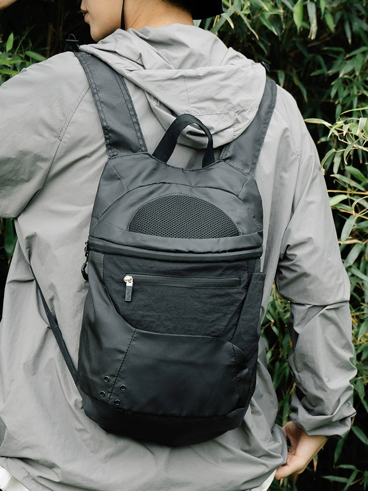 BOOM Unisex Lightweight Hiking Backpack-Black-Free Shipping Leatheretro