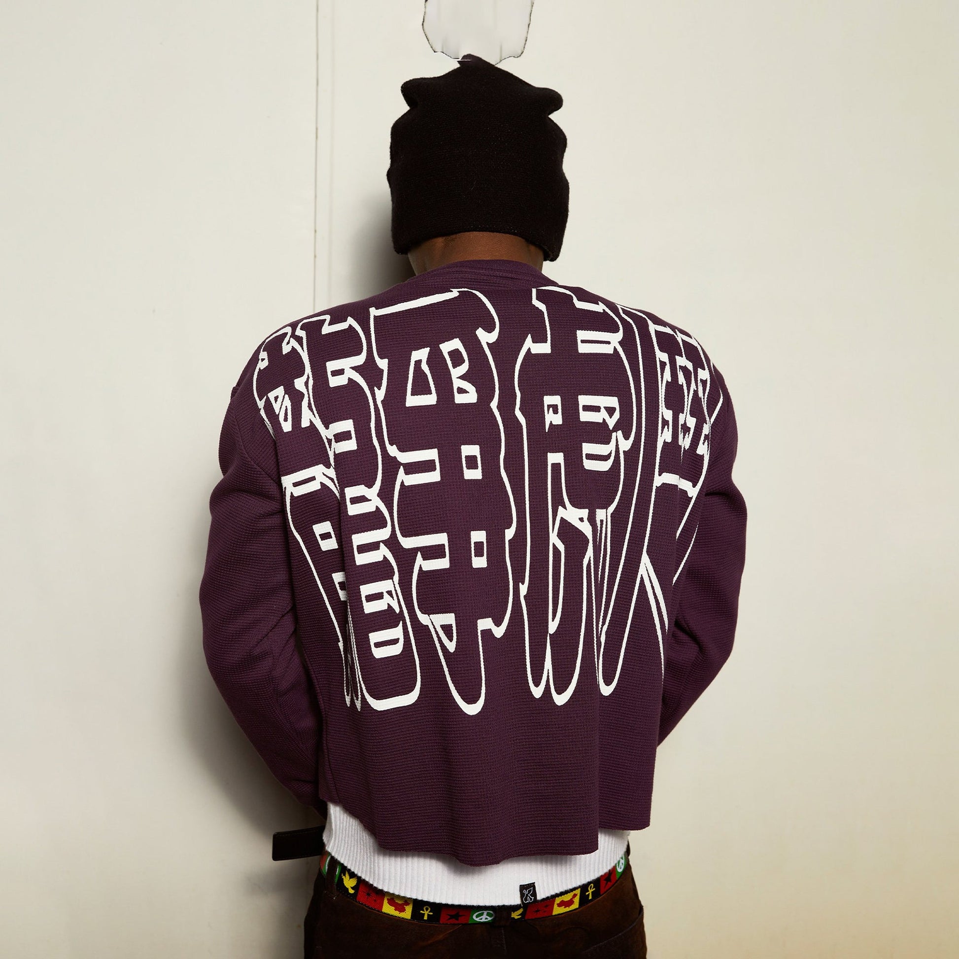 VINKID Graphic Waffle Long Sleeve-Jacket-S (Preorder)-Free Shipping Leatheretro