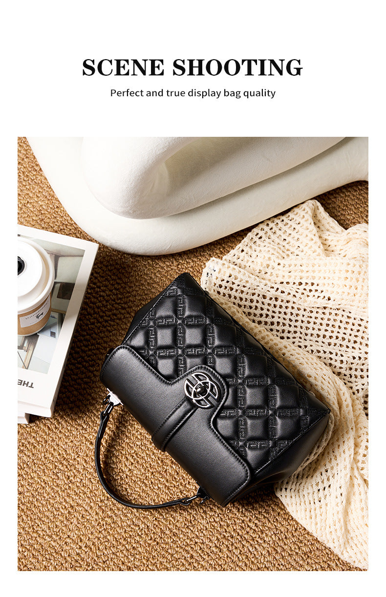 Luxury Leather Tote Bag for Women-Handbags-Black-23*11*17-Free Shipping Leatheretro