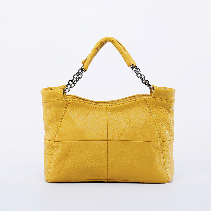 100% Genuine Top Grain Leather Women's Handbag-Handbags-Black-Free Shipping Leatheretro