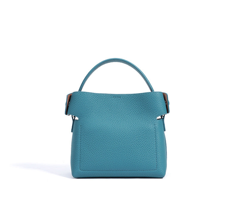 Bucket Bamboo Bag – Stylish & Versatile Crossbody Tote for Women-Tote Bags-denim blue-Free Shipping Leatheretro