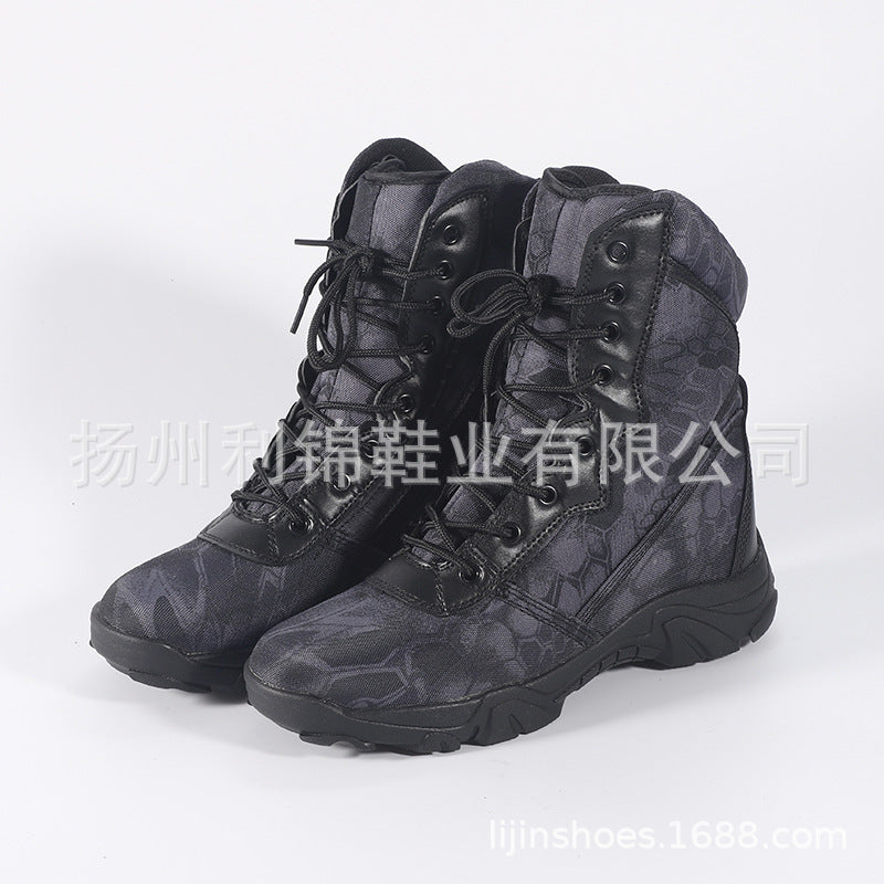 Men Outdoor Camouflage Hiking Tactical Boots-boots-F-39-Free Shipping Leatheretro