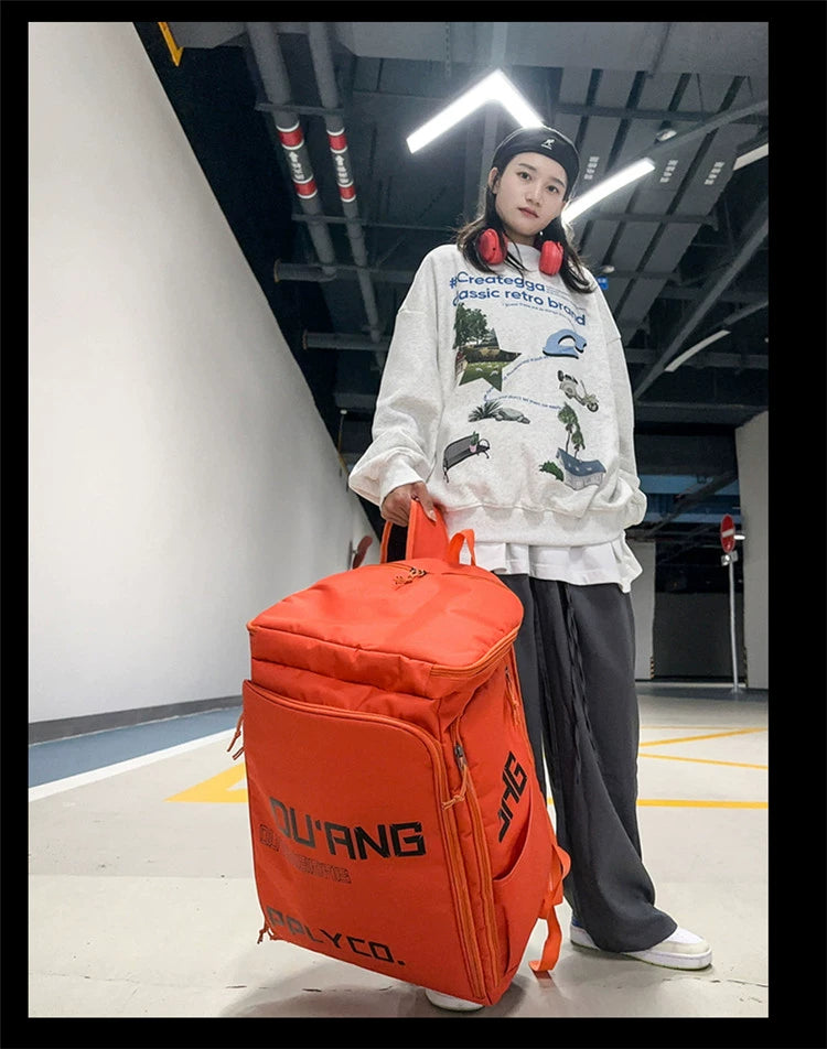 Boom Versatile Large-Capacity Backpack-Black-Free Shipping Leatheretro