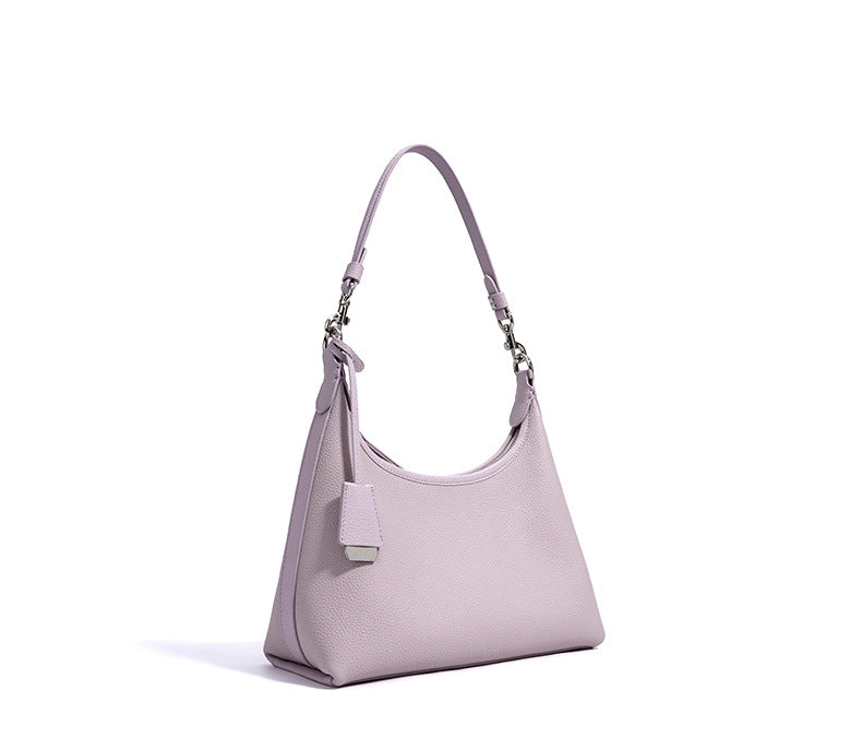 Premium Genuine Leather Elegant Single Shoulder Bag-Shoulder Bags-Lavender-Free Shipping Leatheretro