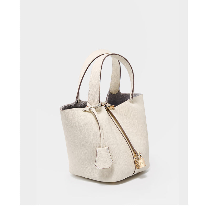 Luxury Leather Bucket Bag for Women-handbags-black-Free Shipping Leatheretro