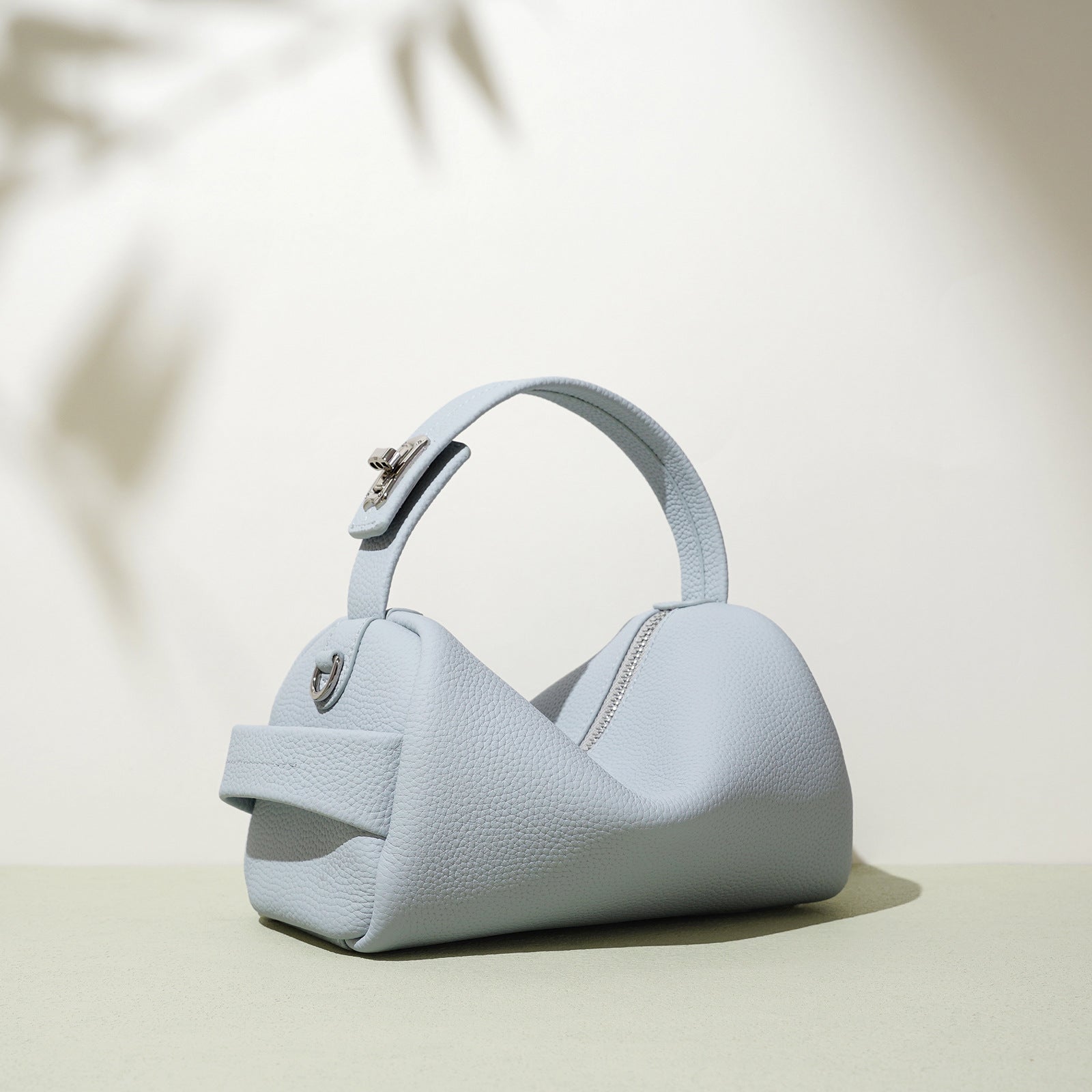 Large Capacity Soft Leather Tote Bag for Women-Handbags-Light blue-Free Shipping Leatheretro