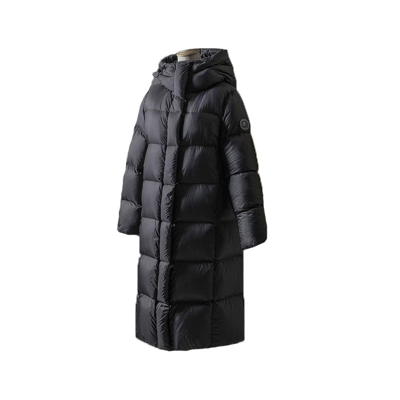 Fashion Down Jacket Women's Hooded Puff Jacket for Couple-Coats & Jackets-Black - short-S-Free Shipping Leatheretro