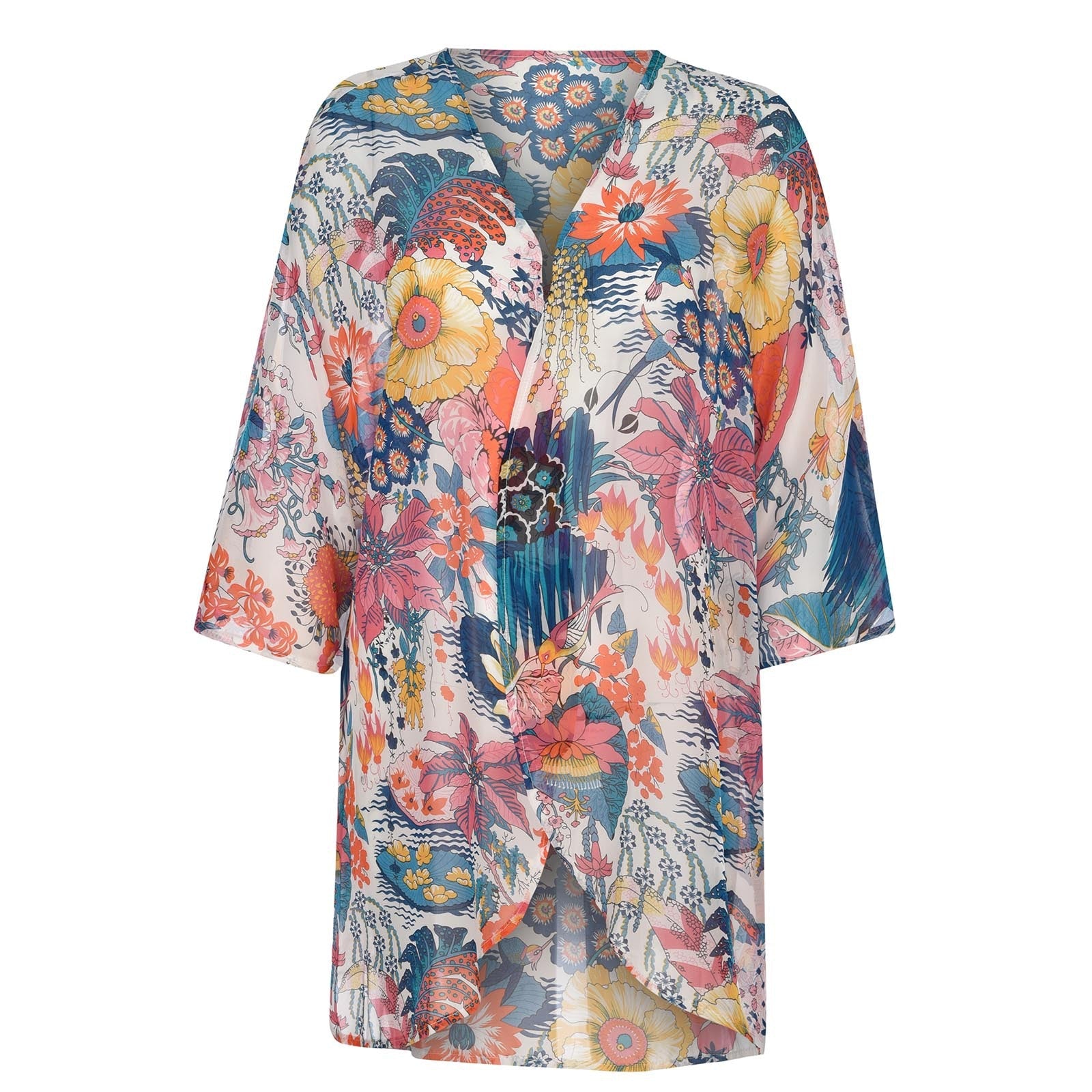 Summer Casual Chiffon Holiday Sun Proof Cover Ups-Swimwear-A-S-Free Shipping Leatheretro