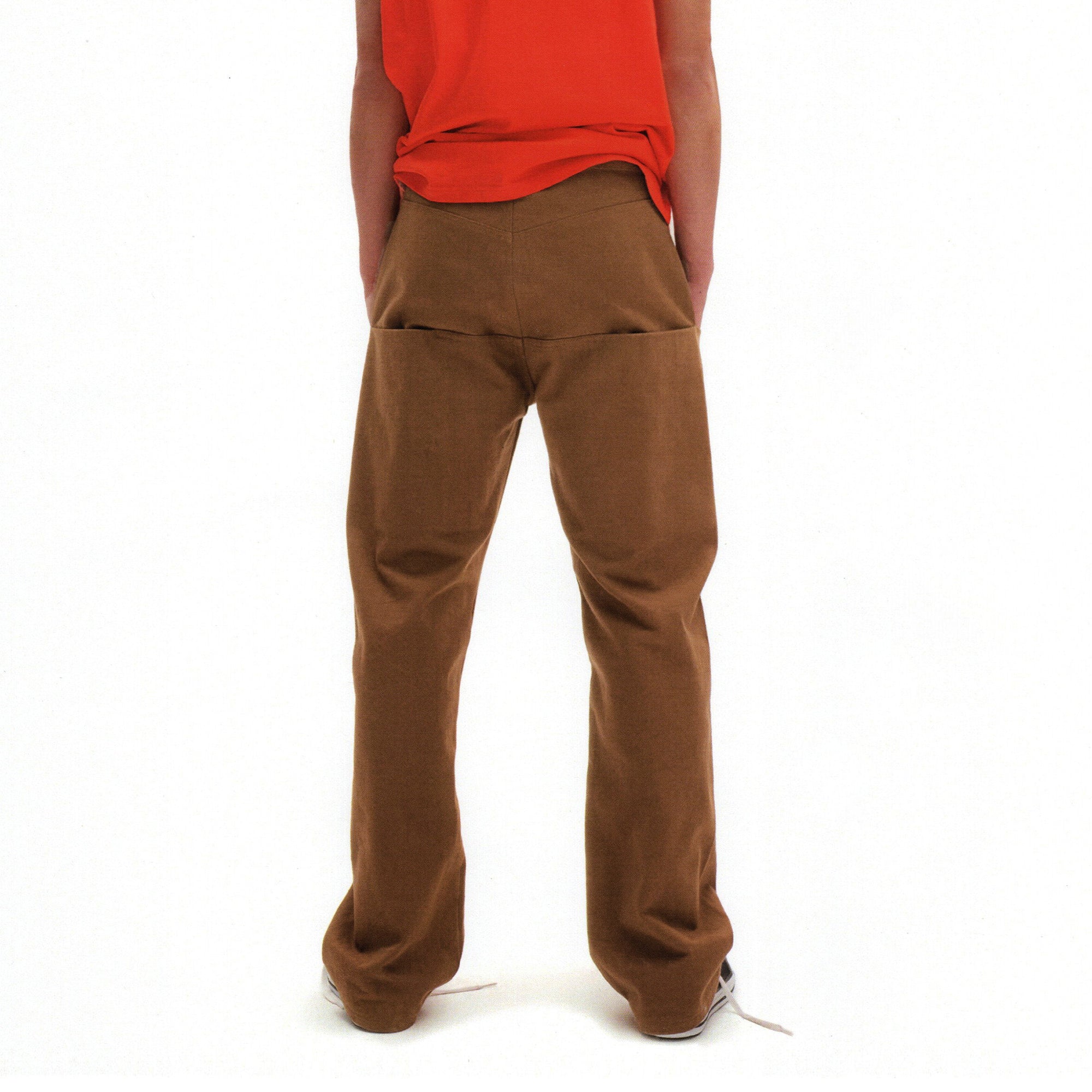 URBAN+FOREST Paneled Canvas Straight-Leg Jeans-Jeans-S-Khaki-Free Shipping Leatheretro