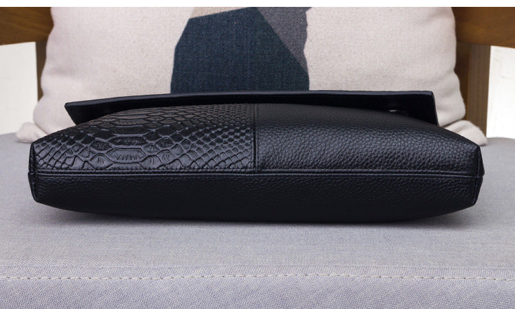 Genuine Leather Crossbody Bag for Women-Black-Free Shipping Leatheretro