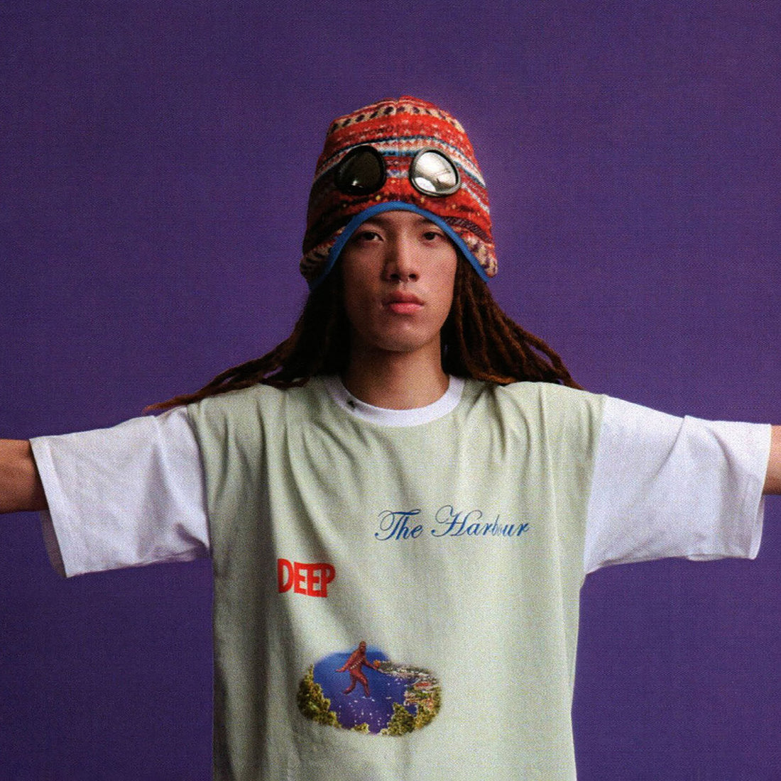 URBAN FOREST Detachable Goggle Earflap Fleece Beanie