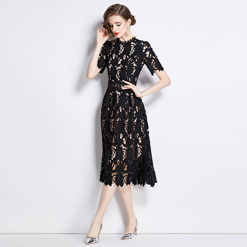 Luxury Fashion A Line Black Party Dresses-Dresses-Black-2XL-Free Shipping Leatheretro