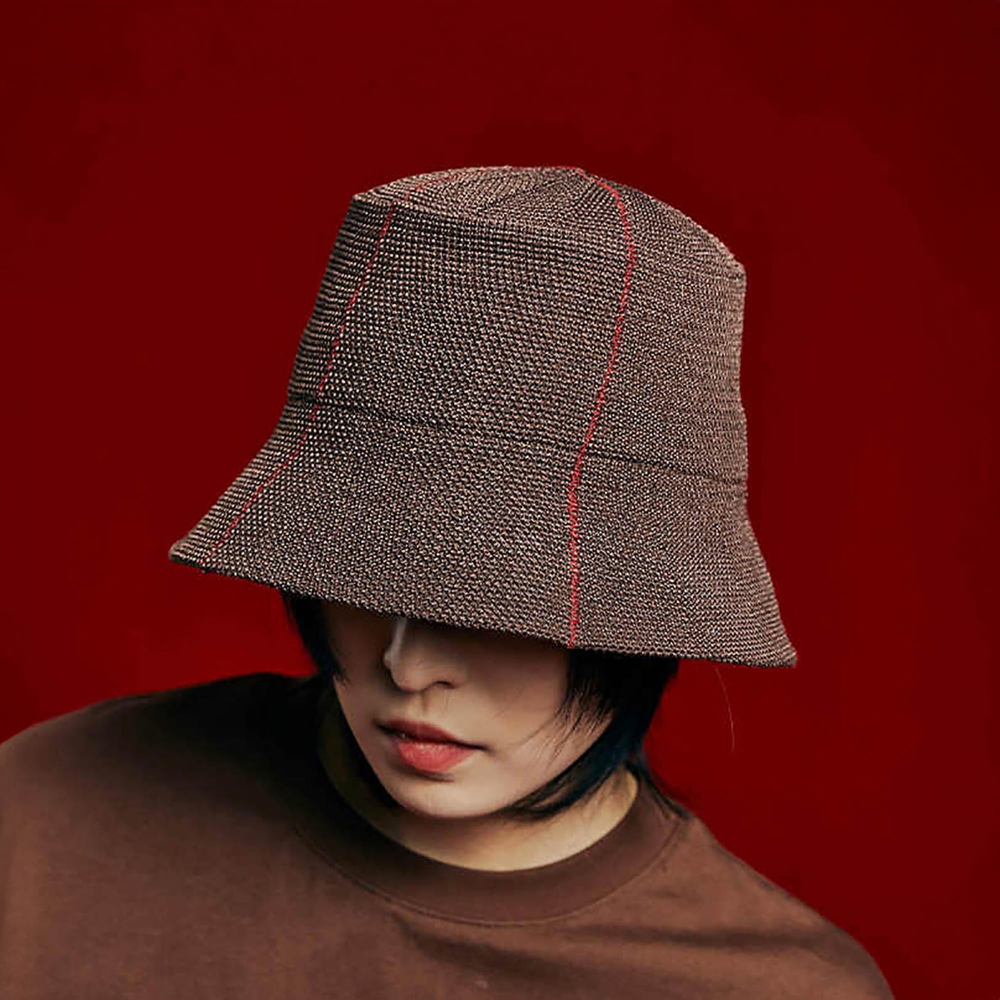 OSCILL Woven Bucket Hat-Hat, Cap, Beanie-One Size ( 22.8 INCHES - 23.6 INCHES )-Free Shipping Leatheretro