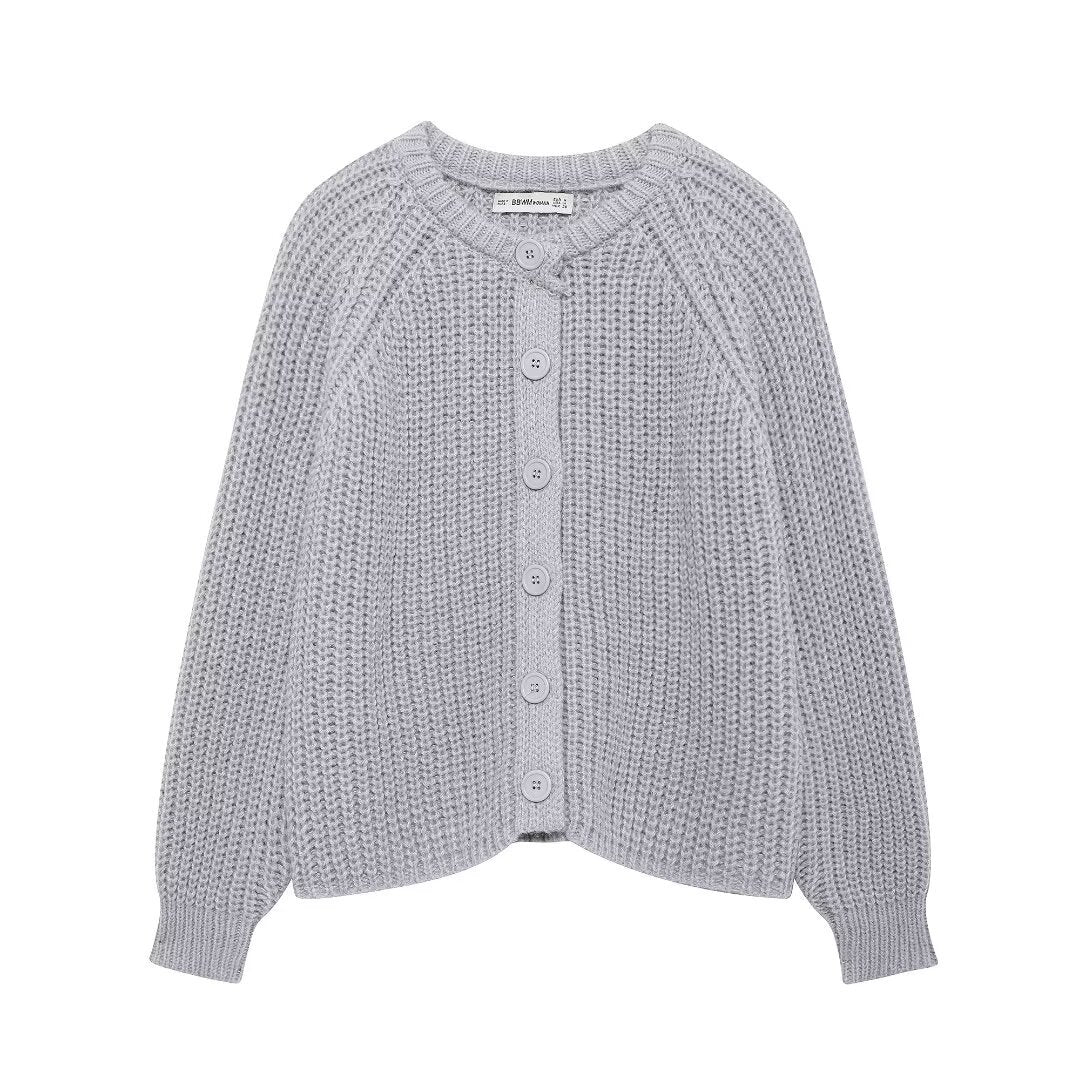 Casual Long Sleeves Knitted Cardigan Sweaters-Sweater&Hoodies-P-S-Free Shipping Leatheretro