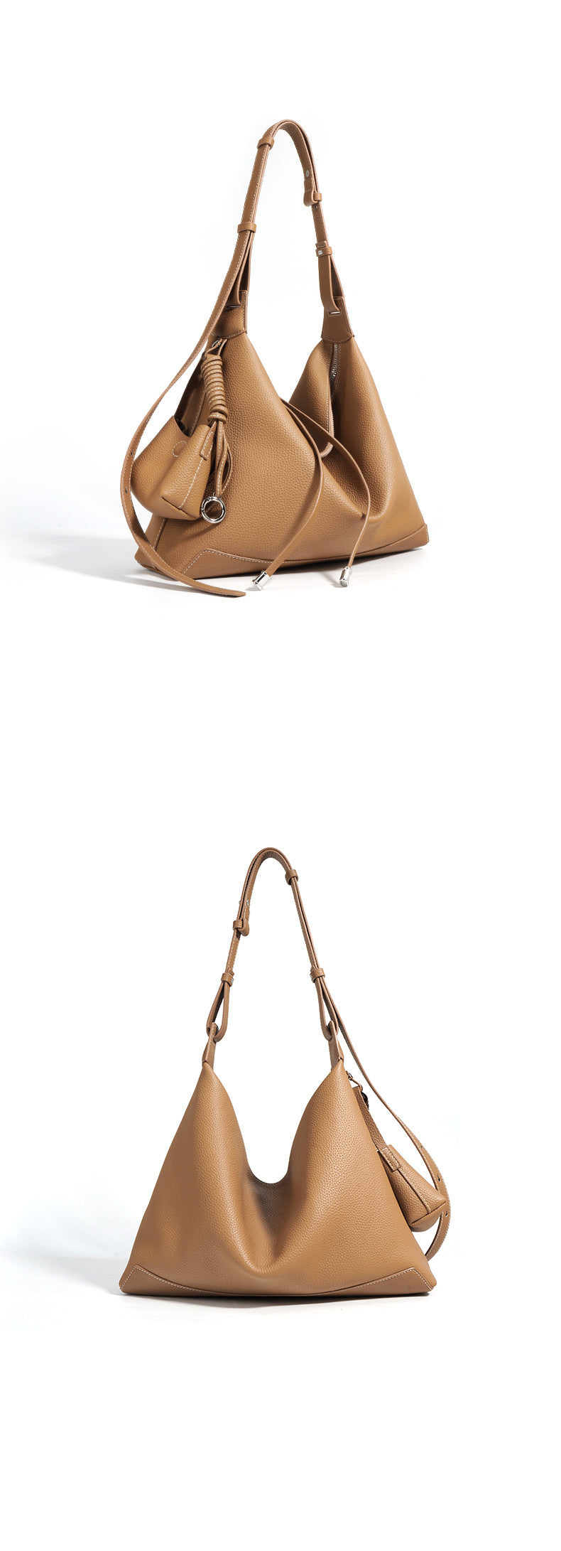 Minimalist Large Capacity Tote Bag-Shoulder Bags-black and purple-Free Shipping Leatheretro