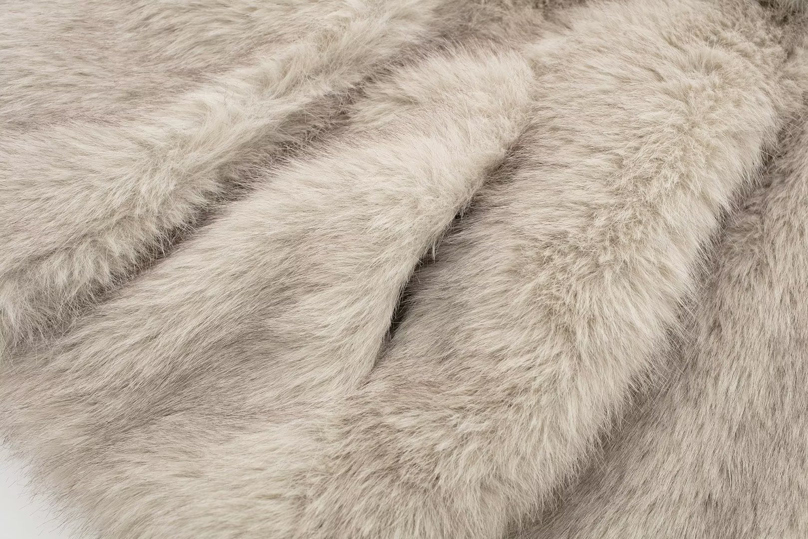 Fashion Artificial Fox Fur Winter Women Jacket Coats-Coats & Jackets-Ivory-XS-Free Shipping Leatheretro