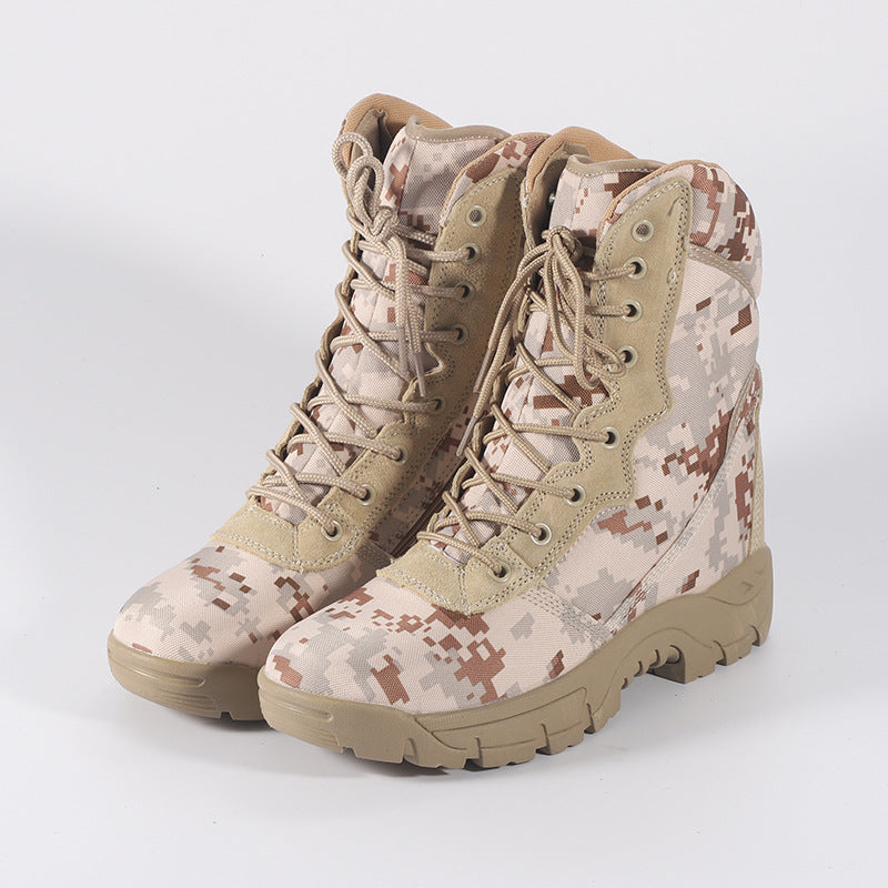 Men Outdoor Camouflage Hiking Tactical Boots-boots-B-39-Free Shipping Leatheretro