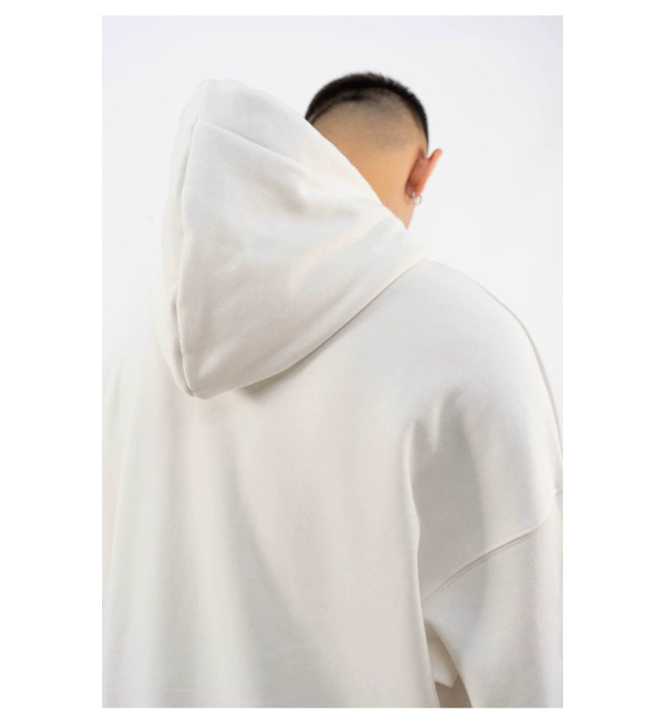 CLP Unisex Rainbow Heart Loose Fit Hoodie-Black-S-Free Shipping Leatheretro