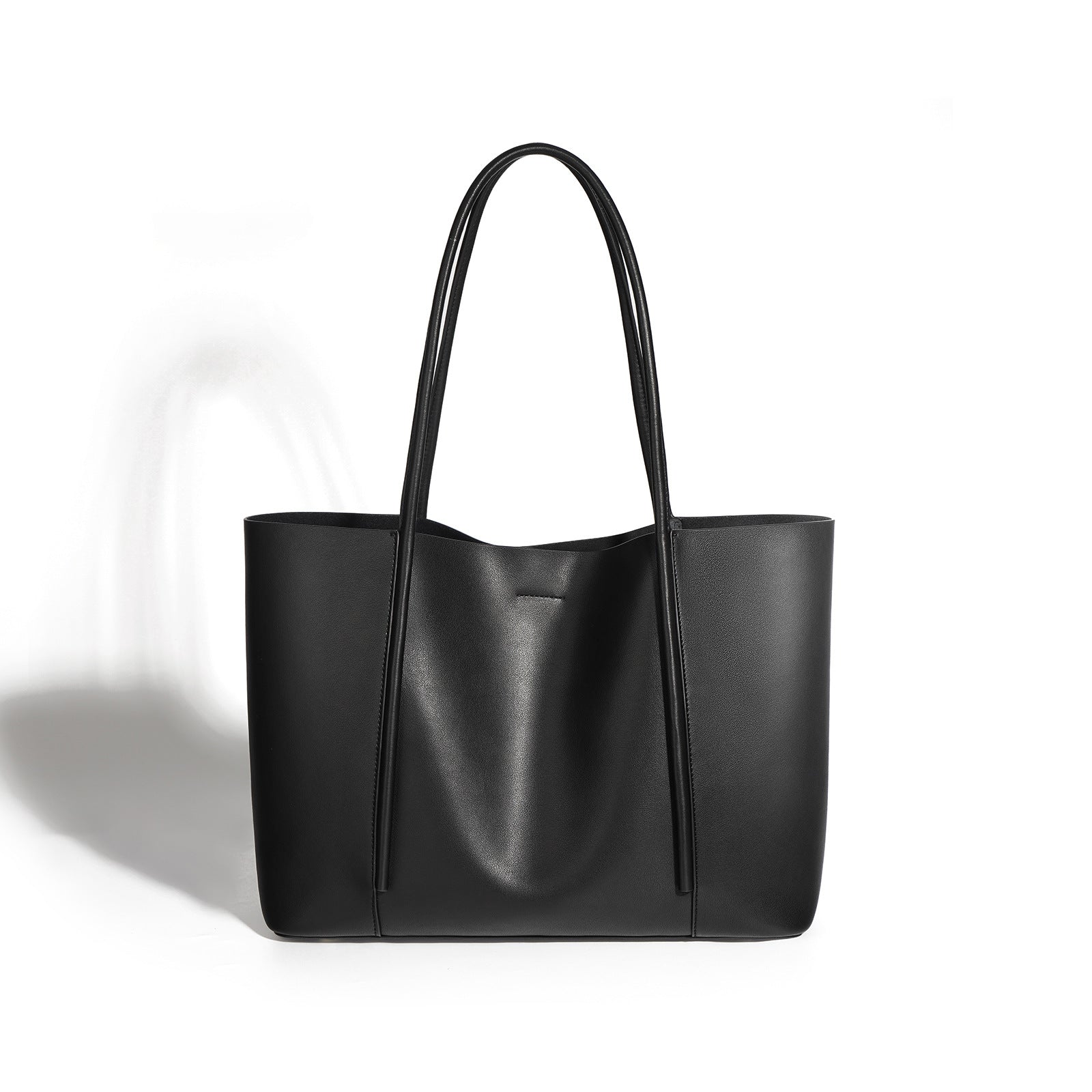 Genuine Leather Tote Bag for Women-Handbags-apricot-Free Shipping Leatheretro