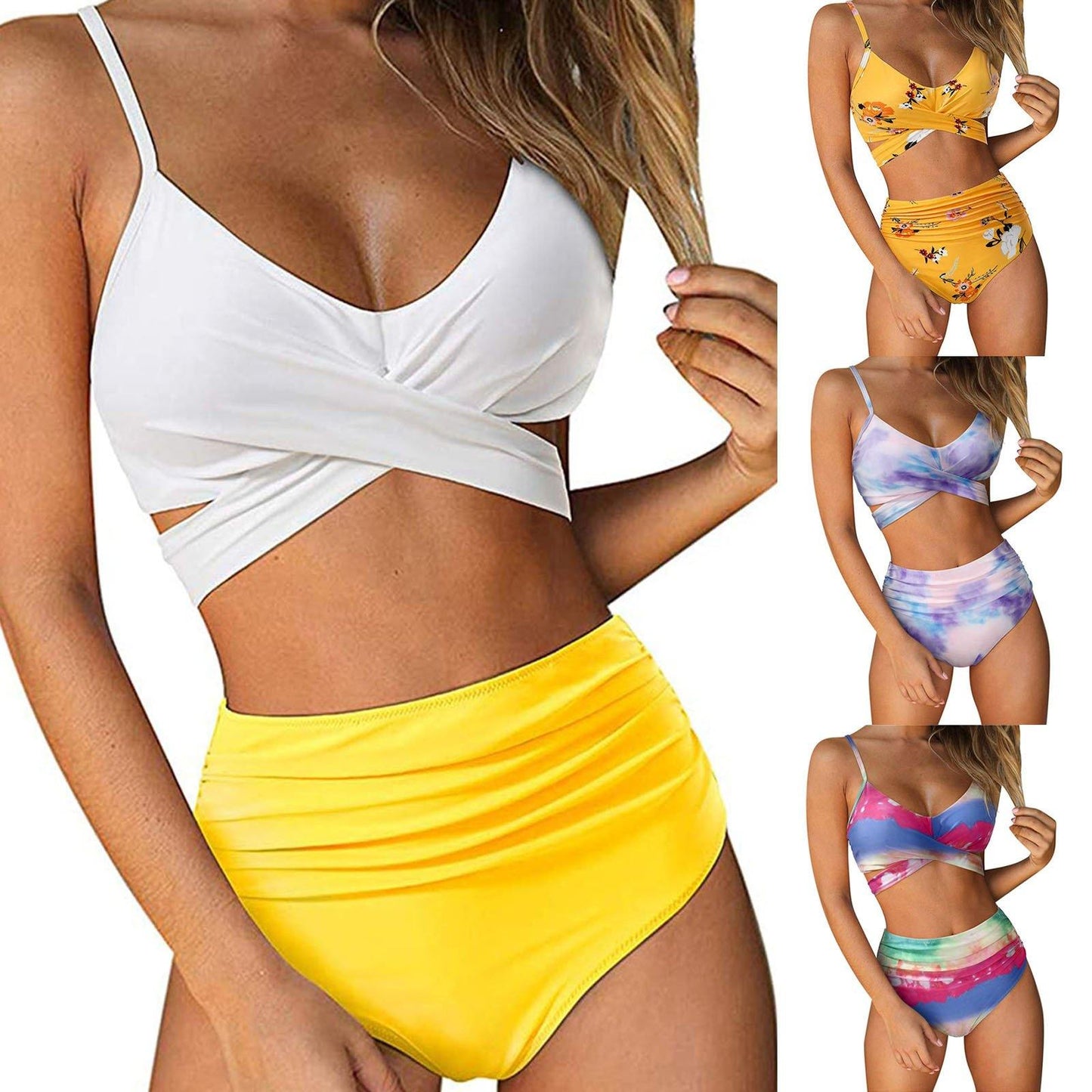 Sexy Women High Waist Summer Beach Bikini-Women Swimwear-1-S-Free Shipping Leatheretro