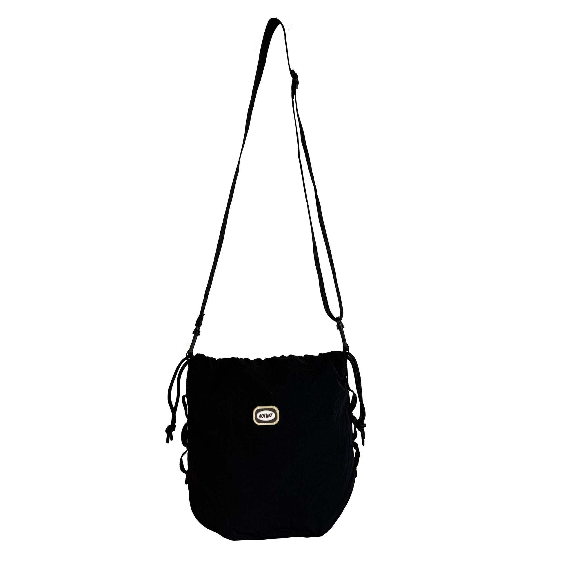 BOOM Colorblock Crossbody Bag - Versatile Drawstring Bucket Bag-Black rope-Free Shipping Leatheretro