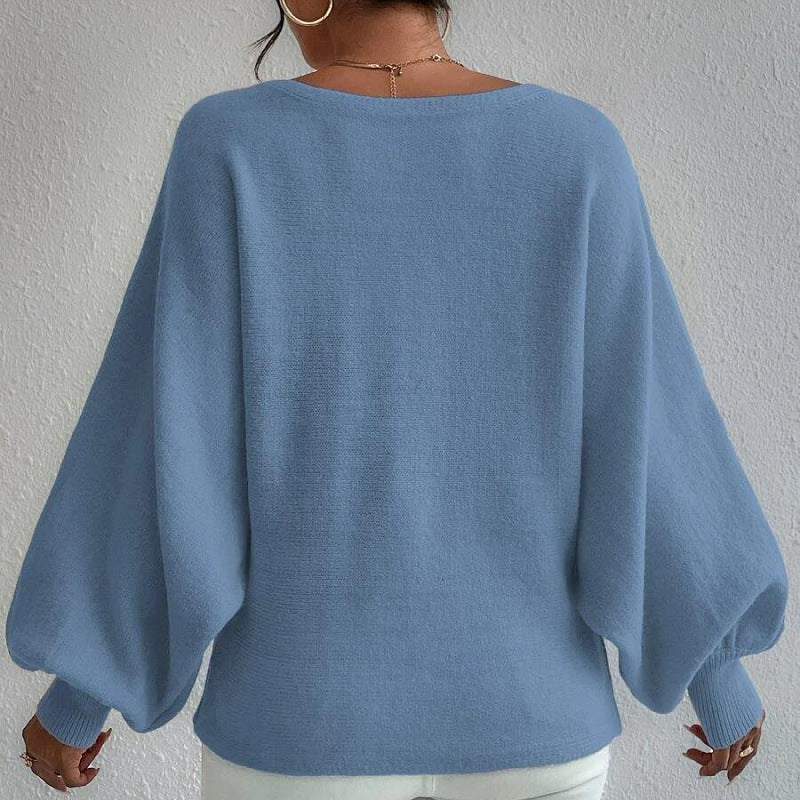 Designed Casual Knitted Pullover Sweaters-Sweater&Hoodies-Blue-S-Free Shipping Leatheretro