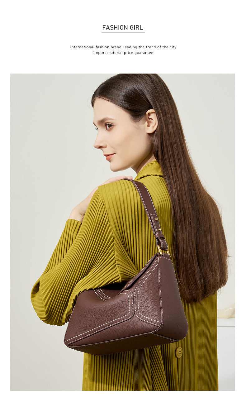 Luxury Leather Tote Bag for Women-Handbags-Brown-Free Shipping Leatheretro