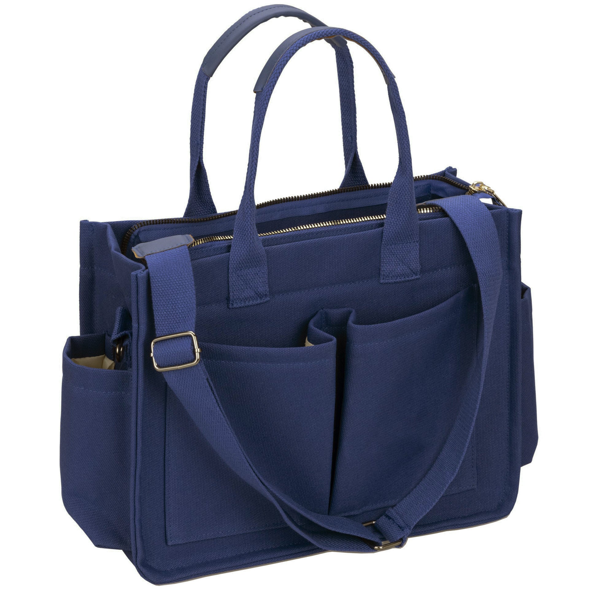 Large Canvas Tote Bag Laptop Crossbody Bag, Spacious Mom Diaper Bag-Canvas Bag-Black-A-Free Shipping Leatheretro