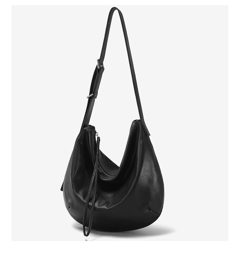 Full-Grain Soft Leather Origami Fold Tote Bag-Handbags-Coffee-Free Shipping Leatheretro