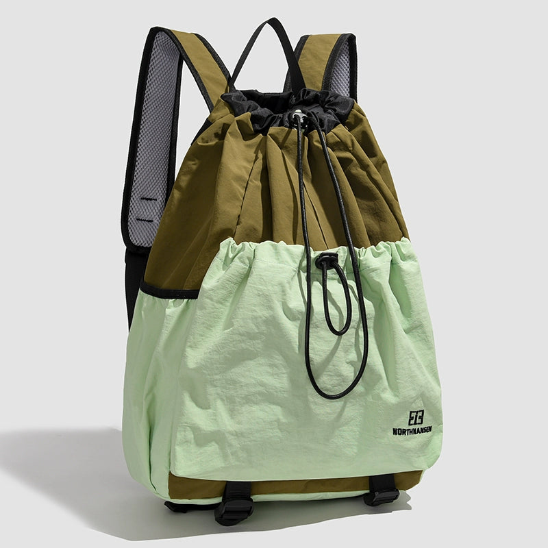 BOOM Contrast Color Drawstring Backpack-Purple-Free Shipping Leatheretro