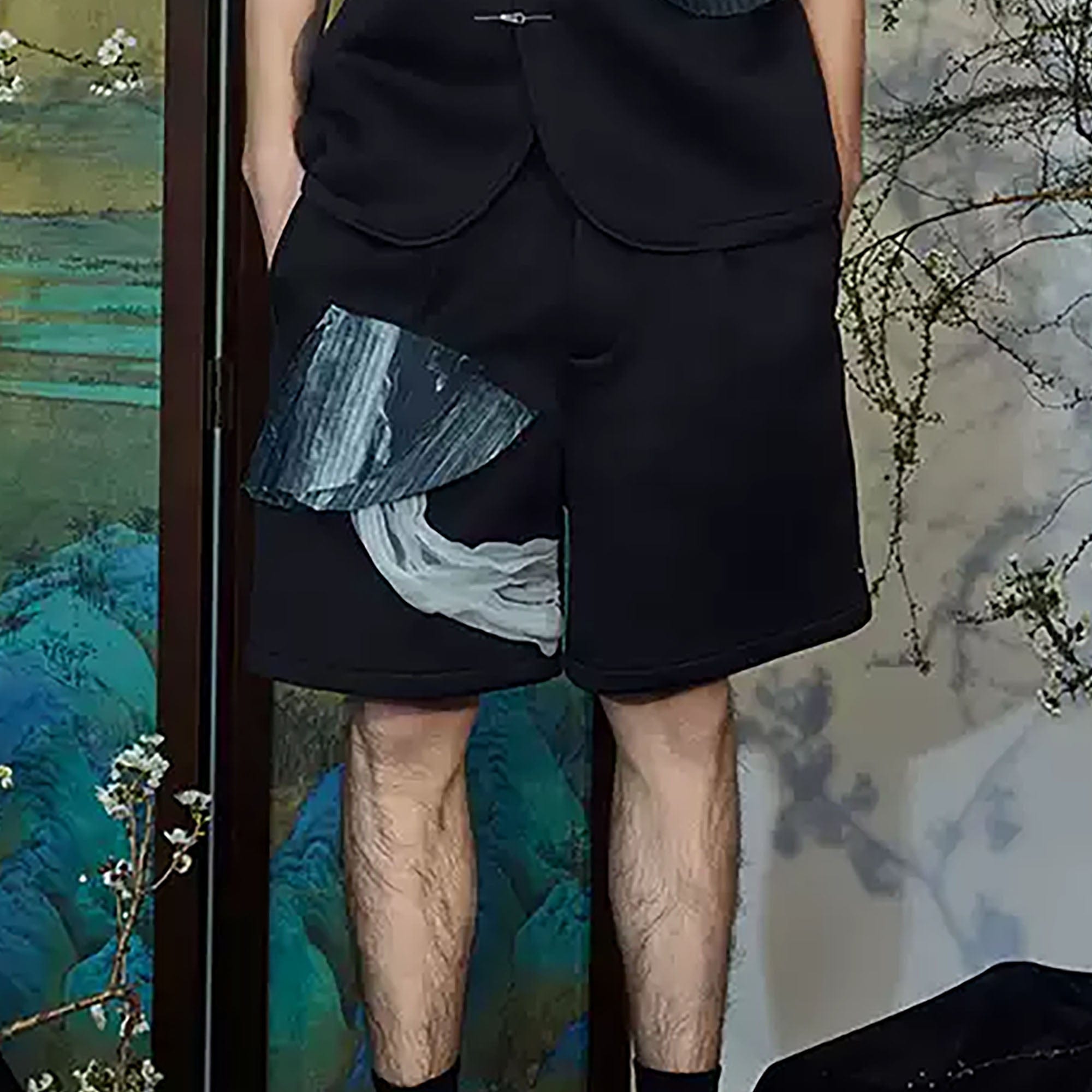 JIECHI Crinkled Tulle Layered Shorts-Shorts-M-Free Shipping Leatheretro
