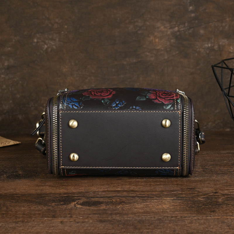 Vintage Crossbody Tote Bags for Mother-Tote Bags-Coffee-Free Shipping Leatheretro