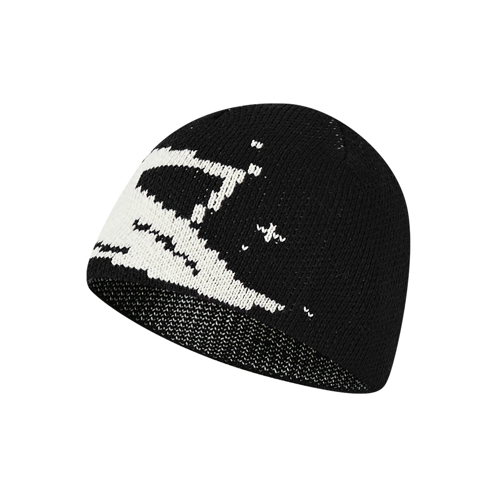 KREATE Fair Isle Ski Portrait Beanie-Black-F-Free Shipping Leatheretro