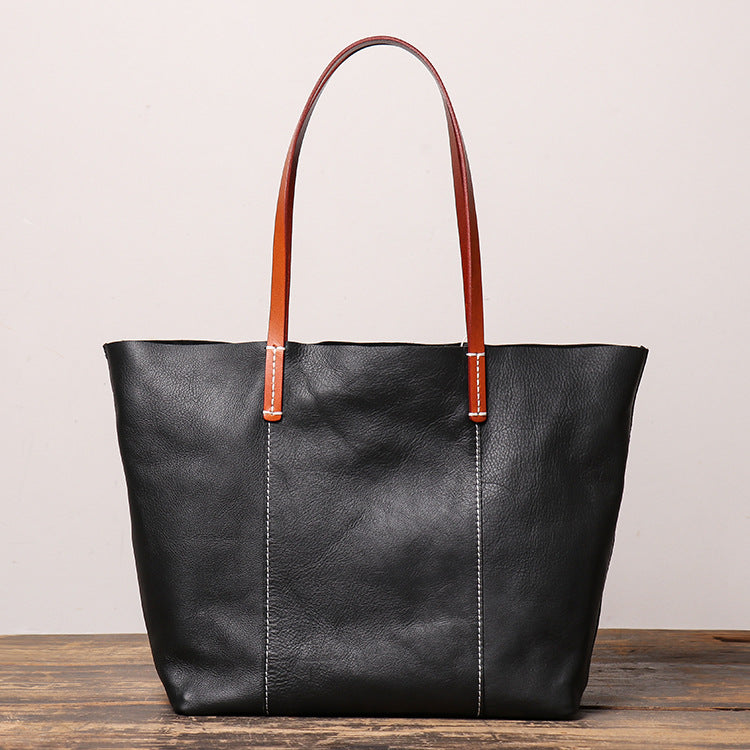 Large Capacity Mother Fashion Leather Tote Bag-Tote Bag-Red-Free Shipping Leatheretro