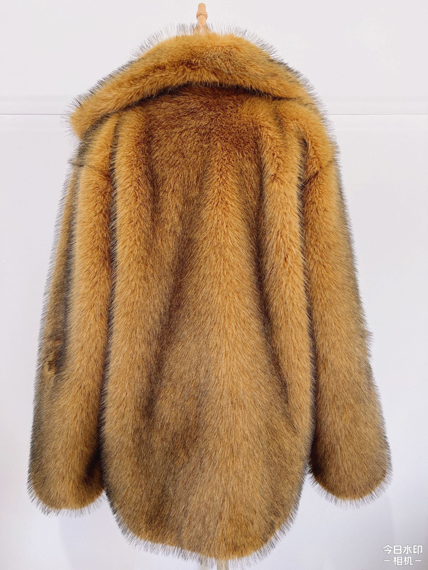 Fashion Faux Fur Winter Overcoats-Coats & Jackets-Brown-S-Free Shipping Leatheretro