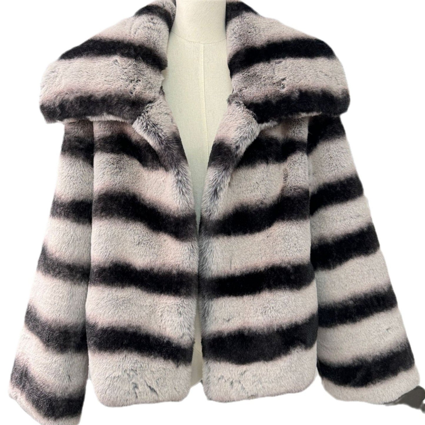 Fashion Faux Rex Rabbit Fur Warm Winter Overcoats-Coats & Jackets-The same as picture-M Under 60kg-Free Shipping Leatheretro