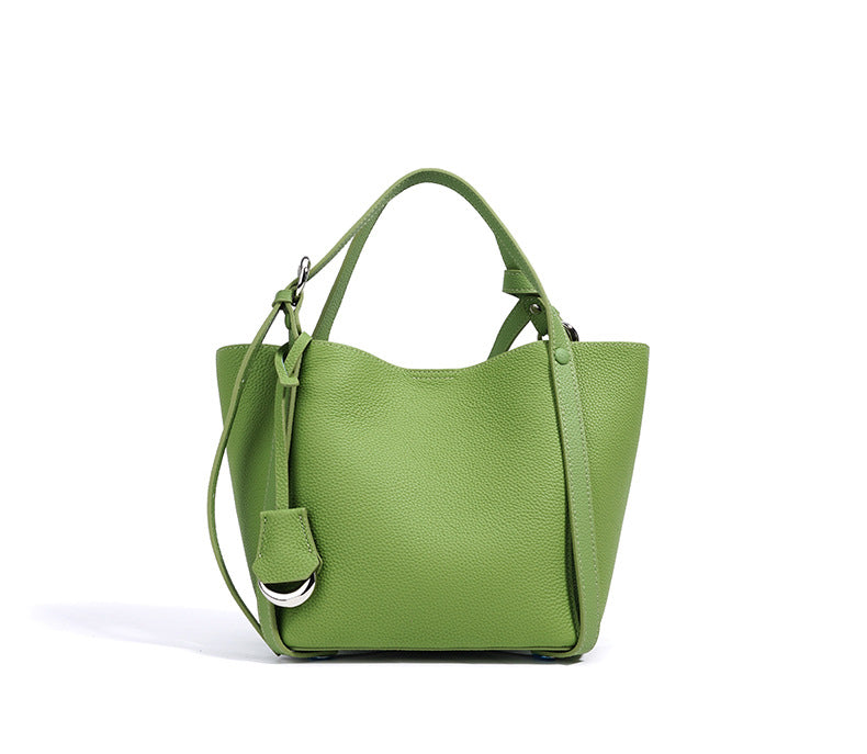 Women's Genuine Leather Large Tote Bag-Tote Bags-Light avocado green-Free Shipping Leatheretro