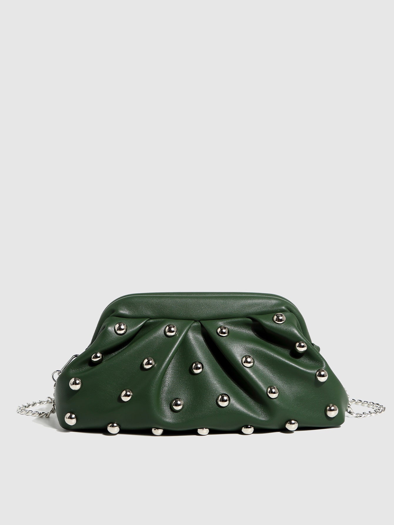 Women's Pleated Dumpling Bag-Black-Free Shipping Leatheretro