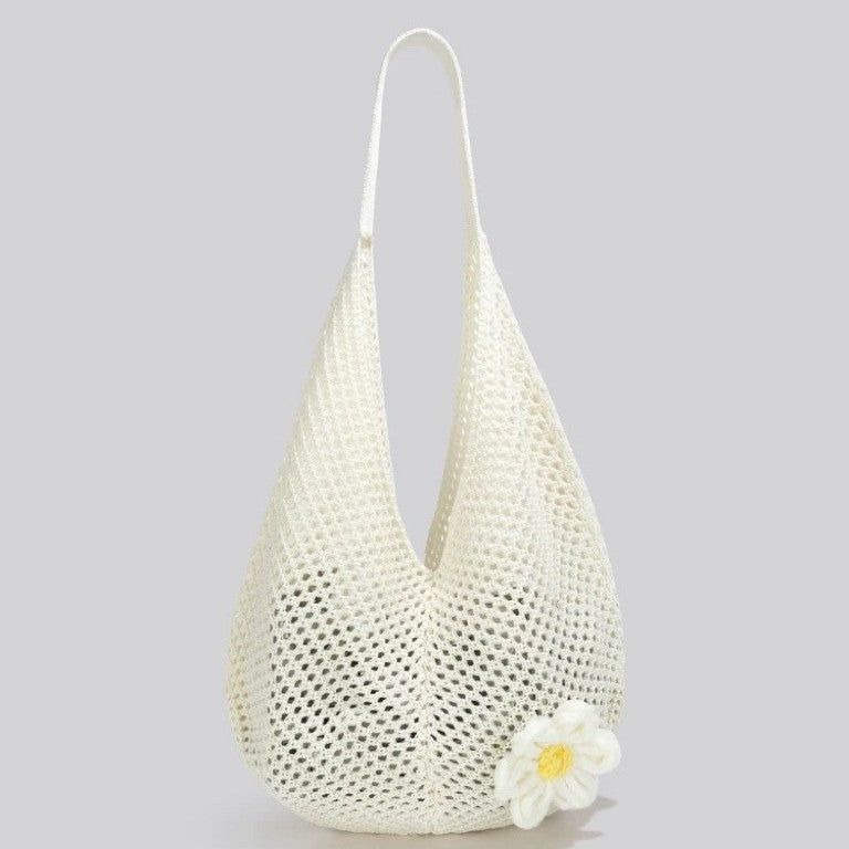 Large Capacity Woven Shoulder Tote Bag-khaki-Free Shipping Leatheretro