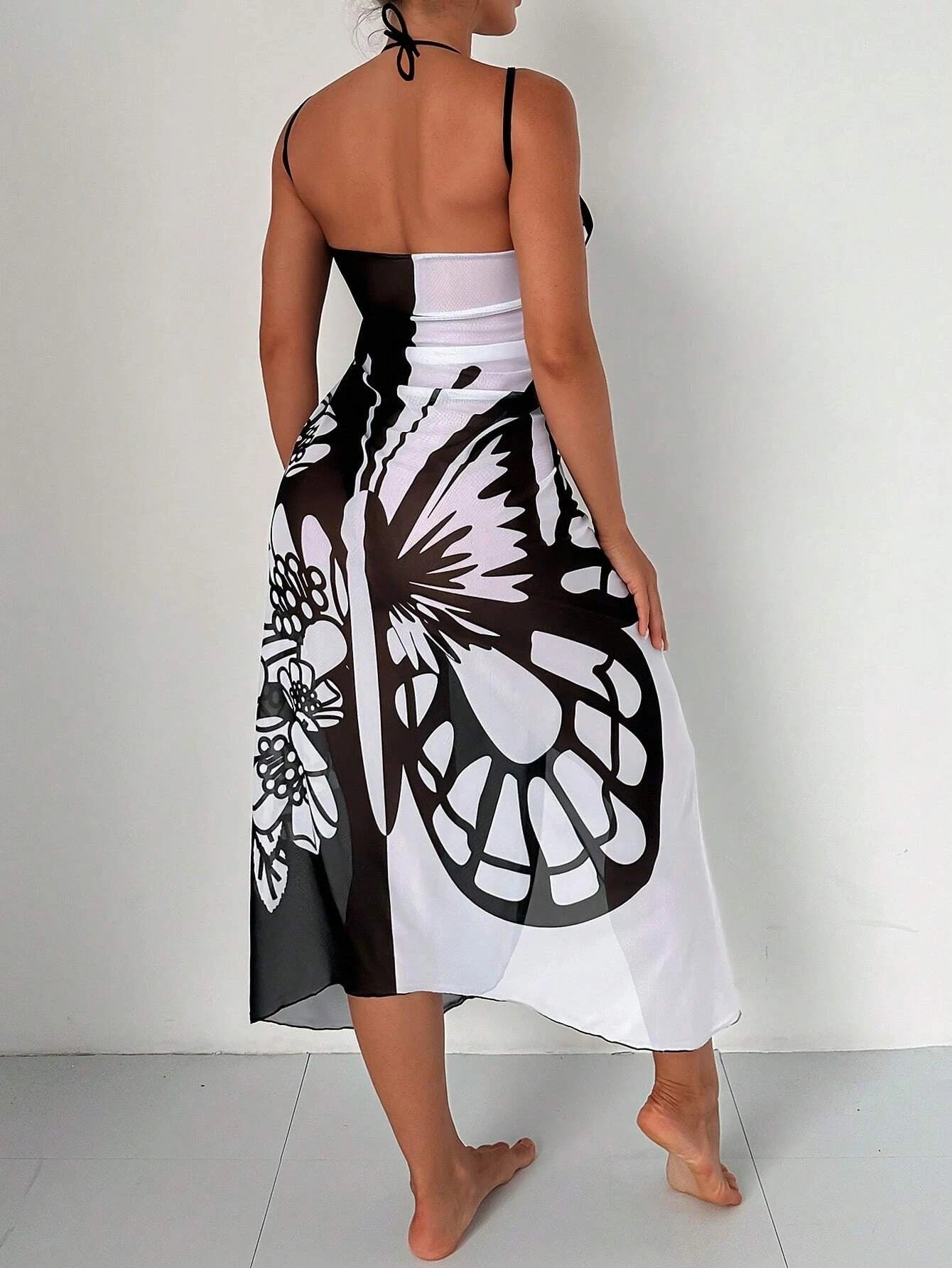 Summer Butterfly Print Beach Cover Ups-Cover Up-A-One Size-Free Shipping Leatheretro