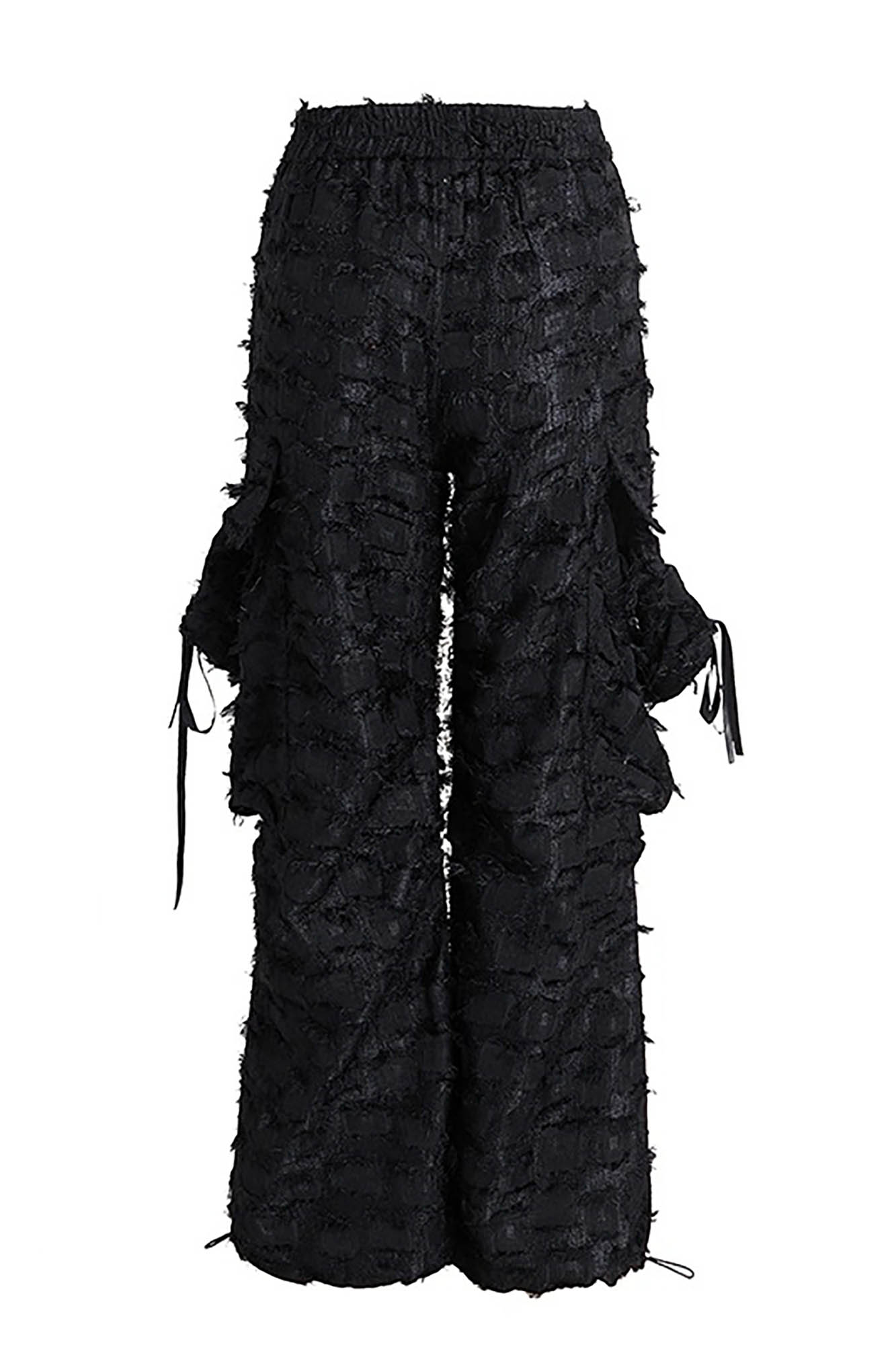 DND4DESxFaychui Fuzzy Grid Multi-Pocket Low-Rise Pants-Pants-S-Free Shipping Leatheretro