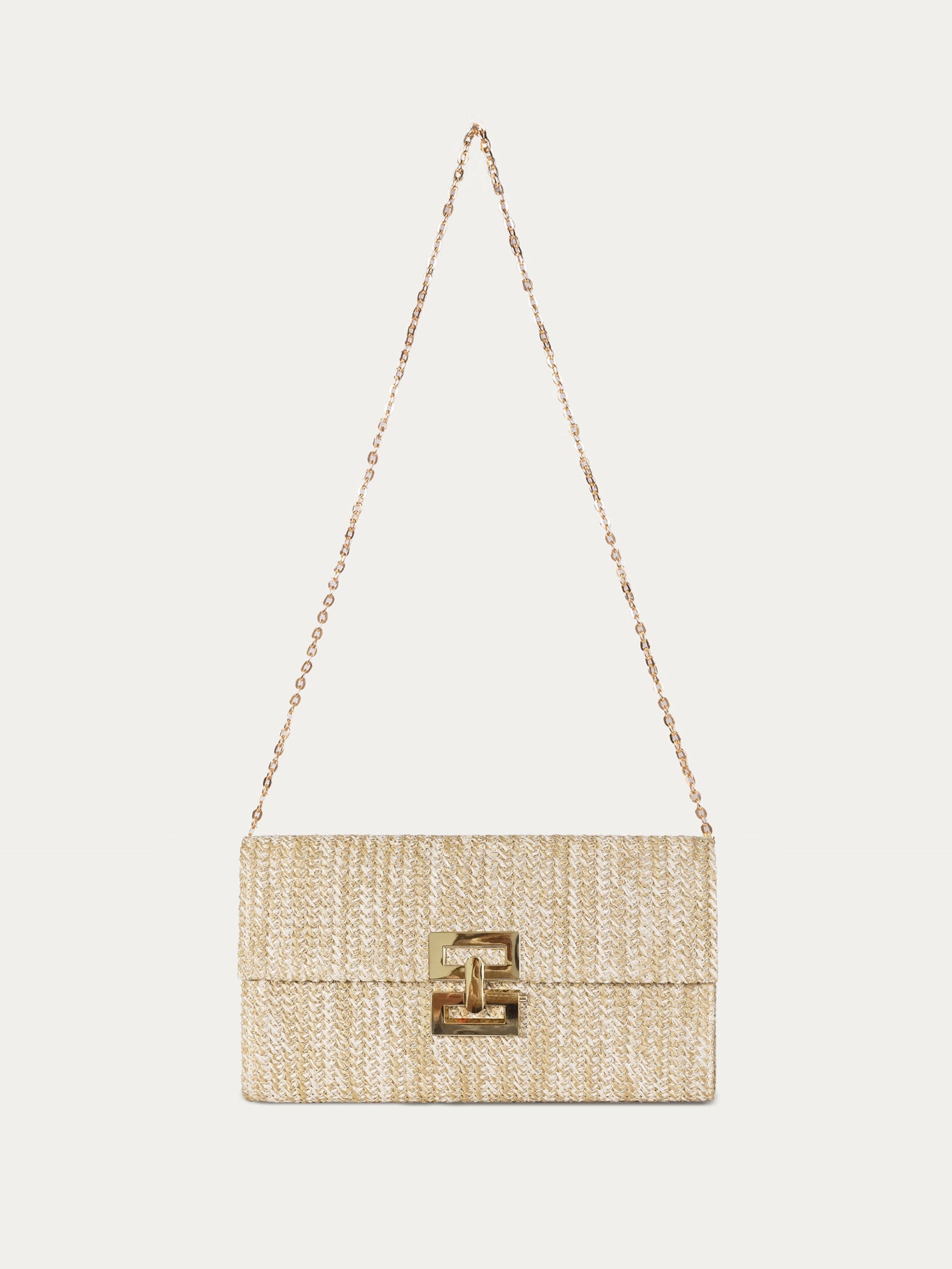 Rattan Weave Clutch Crossbody Bag-bronzing-Free Shipping Leatheretro